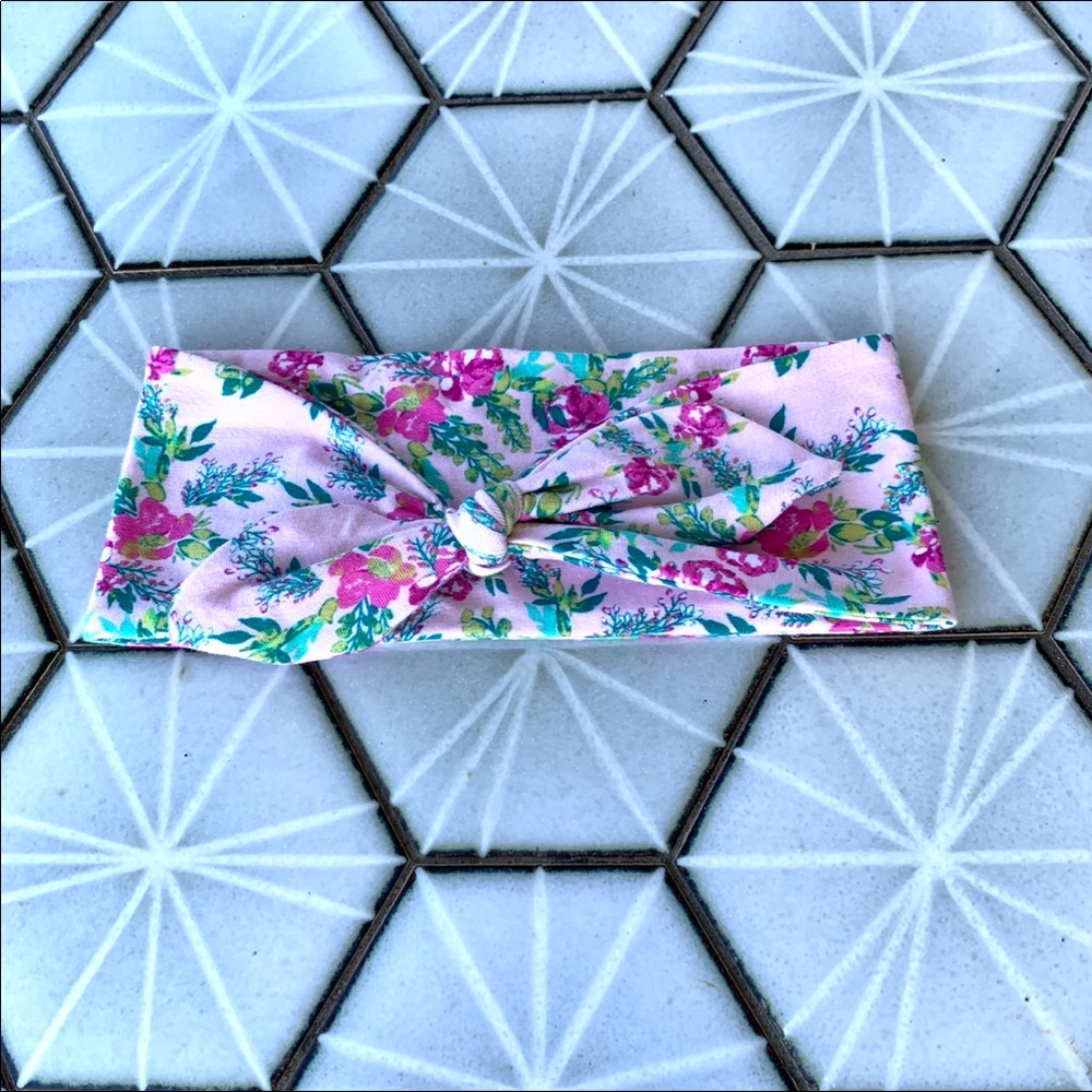 Infant Pink Floral Headband